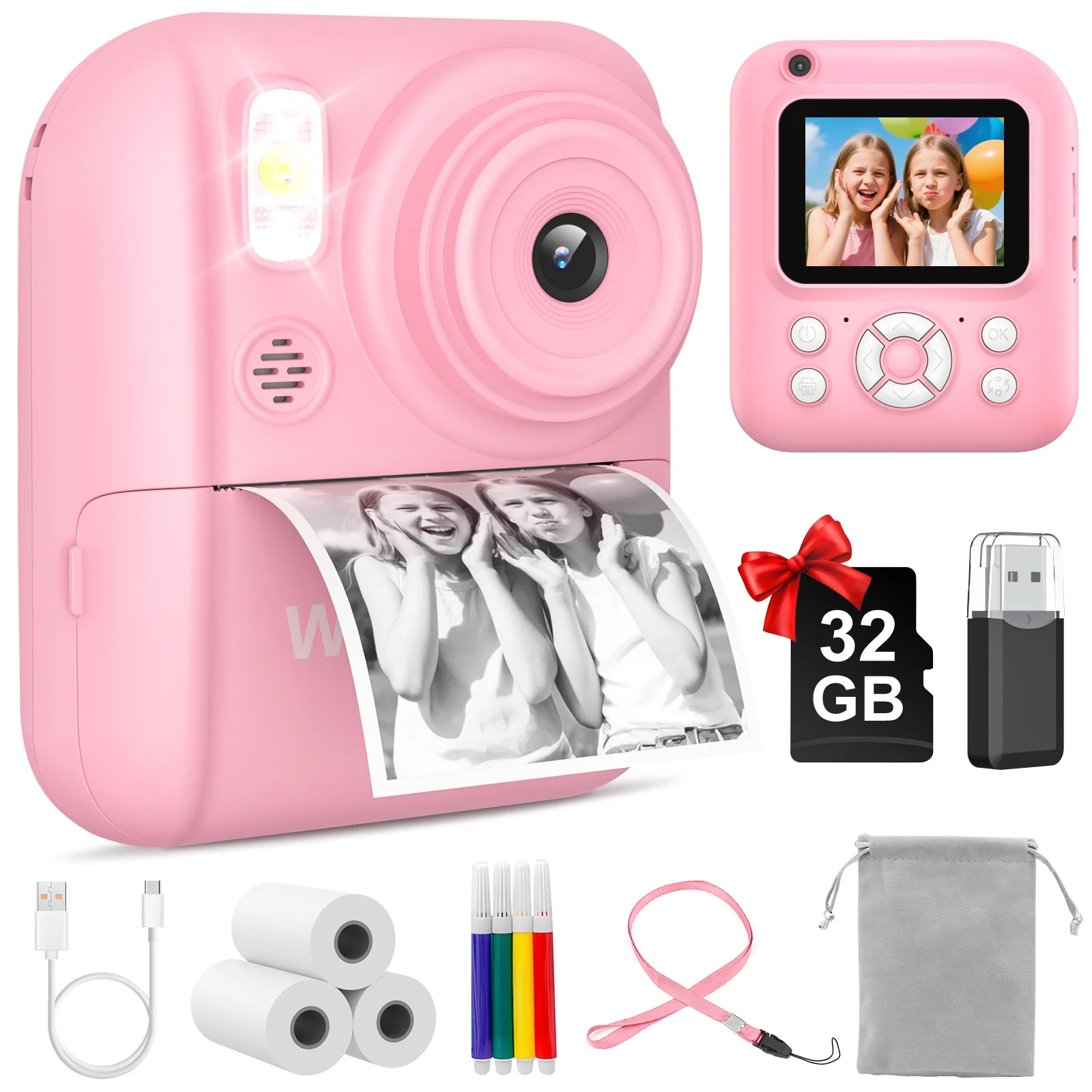 Kids Camera Instant Print,Instant Camera for Kids,2.5K UHD Digital Camera - Image 1