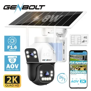 GENBOLT 4G Solar Security Camera No WiFi Outdoor
