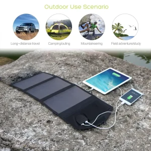 ALLPOWERS Foldable Solar Panel 5V 21W Portable Solar Charger Waterproof - Thumbnail Image 4