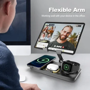 7 in 1 Wireless Charger Station Multiple Devices For iPhone iPad AirPods - Thumbnail Image 4