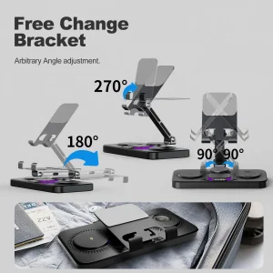 7 in 1 Wireless Charger Station Multiple Devices For iPhone iPad AirPods - Thumbnail Image 2