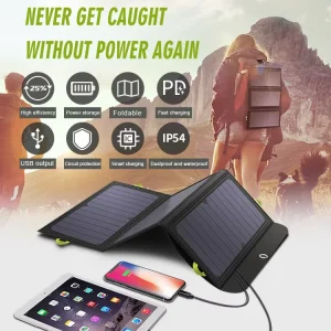 ALLPOWERS Foldable Solar Panel 5V 21W Portable Solar Charger Waterproof - Thumbnail Image 3