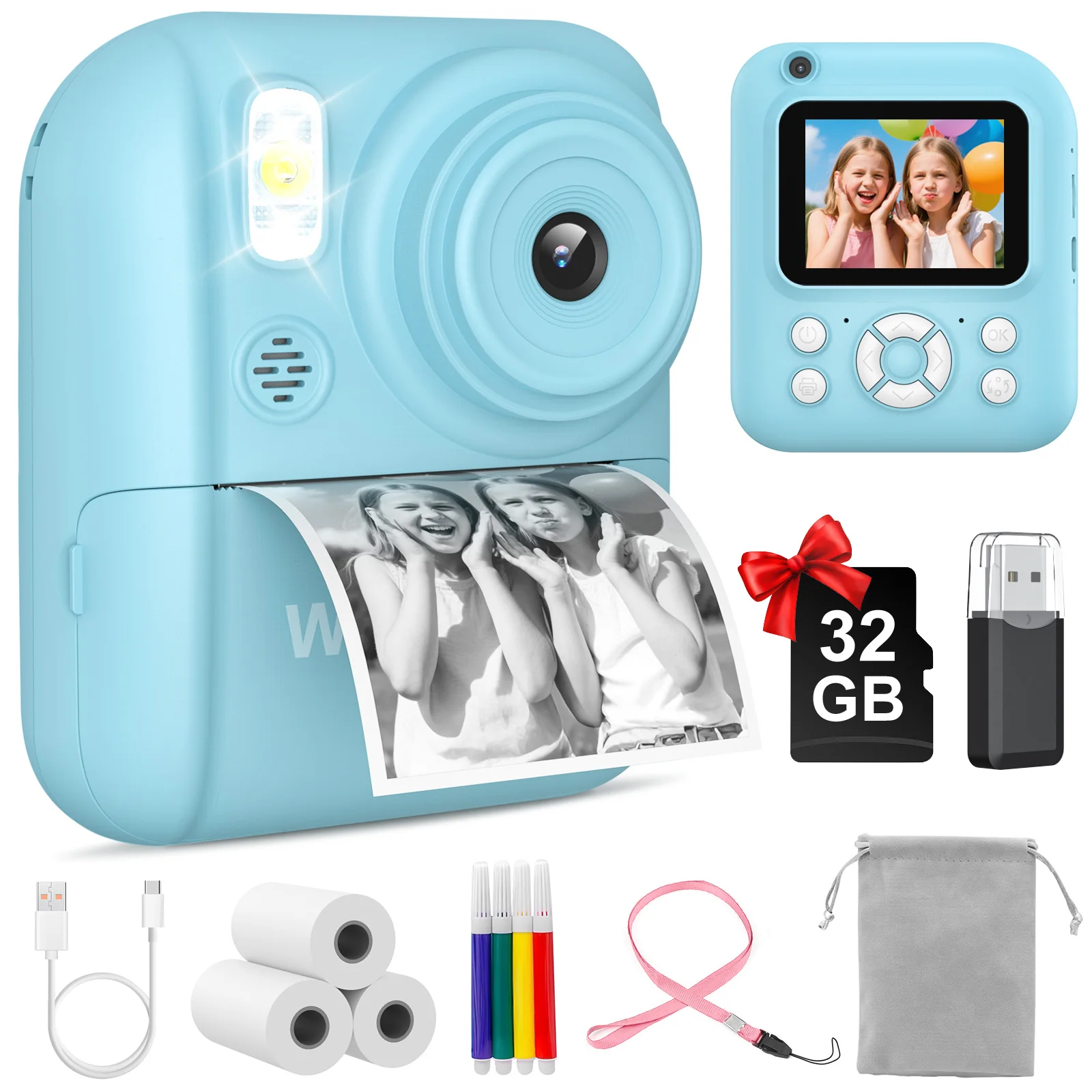 Kids Camera Instant Print,Instant Camera for Kids,2.5K UHD Digital Camera - Image 6