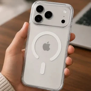 Clear Magnetic Case for iPhone 17 Pro Max Shockproof Transparent Cover