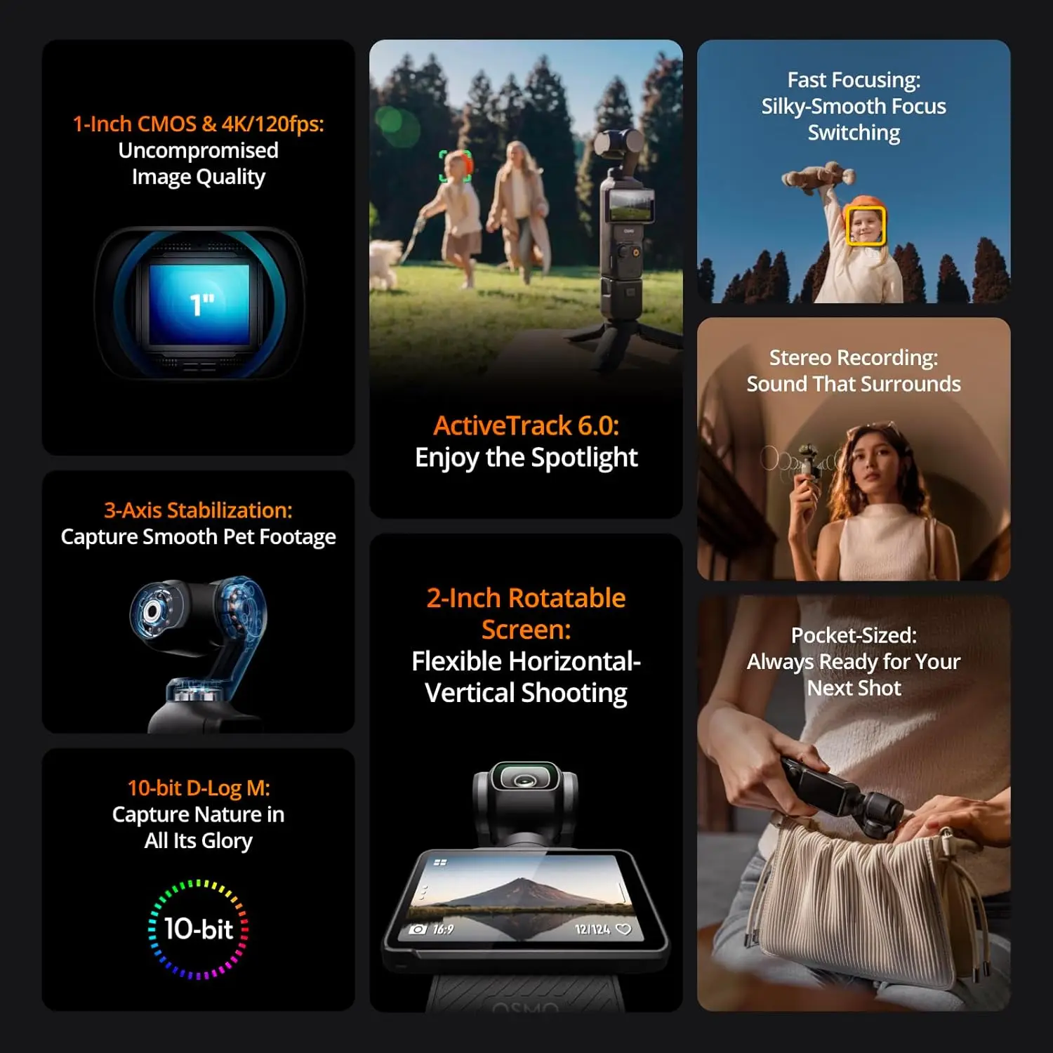 DJI Osmo Pocket 3 Vlogging Camera with 1'' CMOS & 4K/120fps Video - Image 4