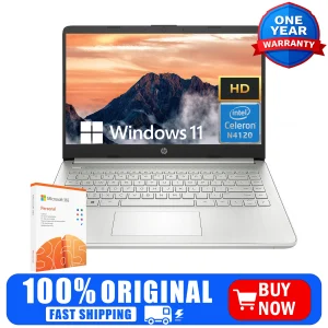 HP 14" Business Laptop,Intel Celeron N4120,4GB RAM, 128GB - Thumbnail Image 2