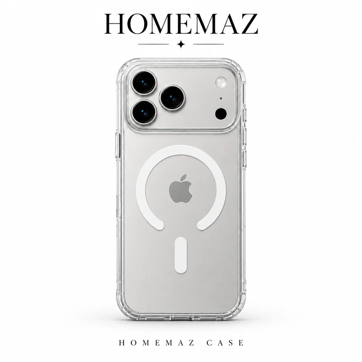 Clear Magnetic Case for iPhone 17 Pro Max Shockproof Transparent Cover - Image 3