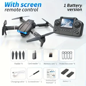 The 2026 Upgraded E88PRO MAX Foldable Drone Features Dual Cameras, Extra Batteries, an 8K