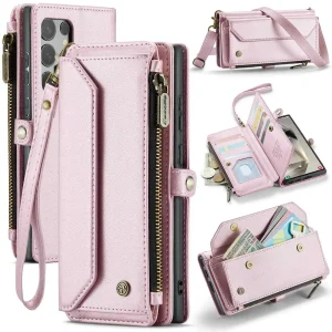 Crossbody for Samsung Galaxy S24 S23 Ultra S22 S21 S20 Case Wallet Card Holder - Thumbnail Image 6