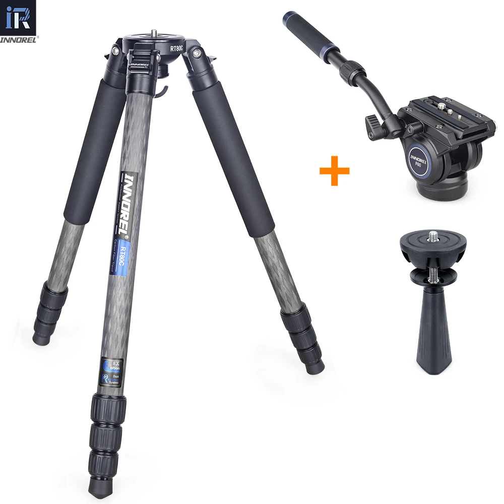 RT80C/NT324C Professional Carbon Fiber Tripod for DSLR Camera Video - Image 5