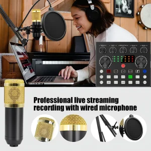 Podcast Equipment Bundle, BM800 Podcast Usb Rechargeable Microphone - Thumbnail Image 4