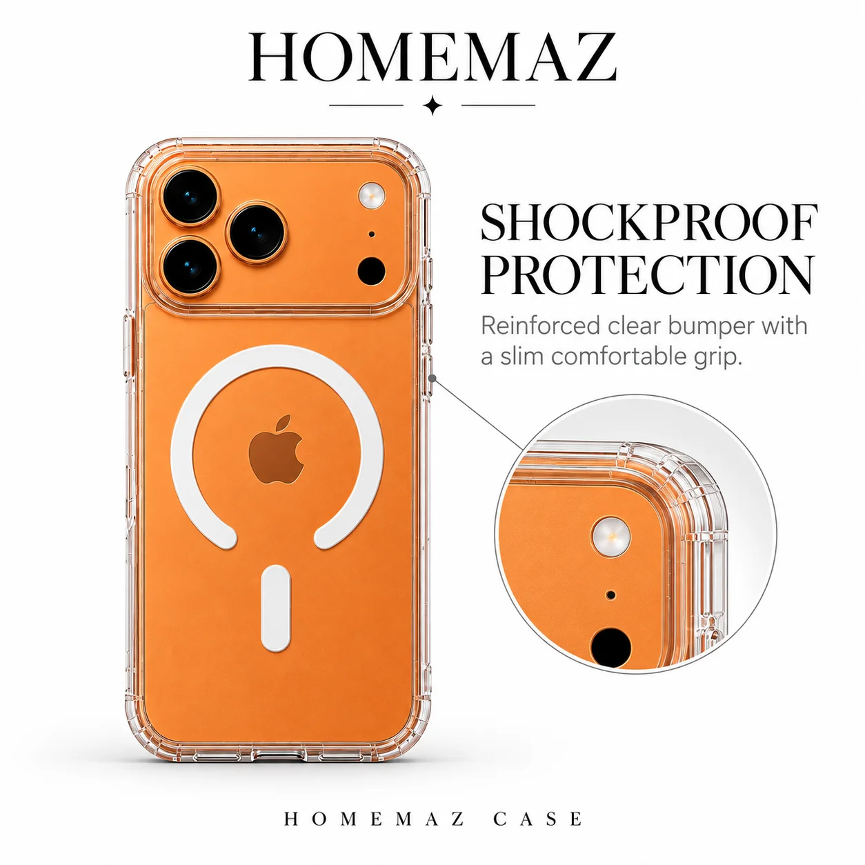 Clear Magnetic Case for iPhone 17 Pro Max Shockproof Transparent Cover - Image 4