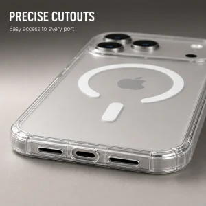 Clear Magnetic Case for iPhone 17 Pro Max Shockproof Transparent Cover - Thumbnail Image 9