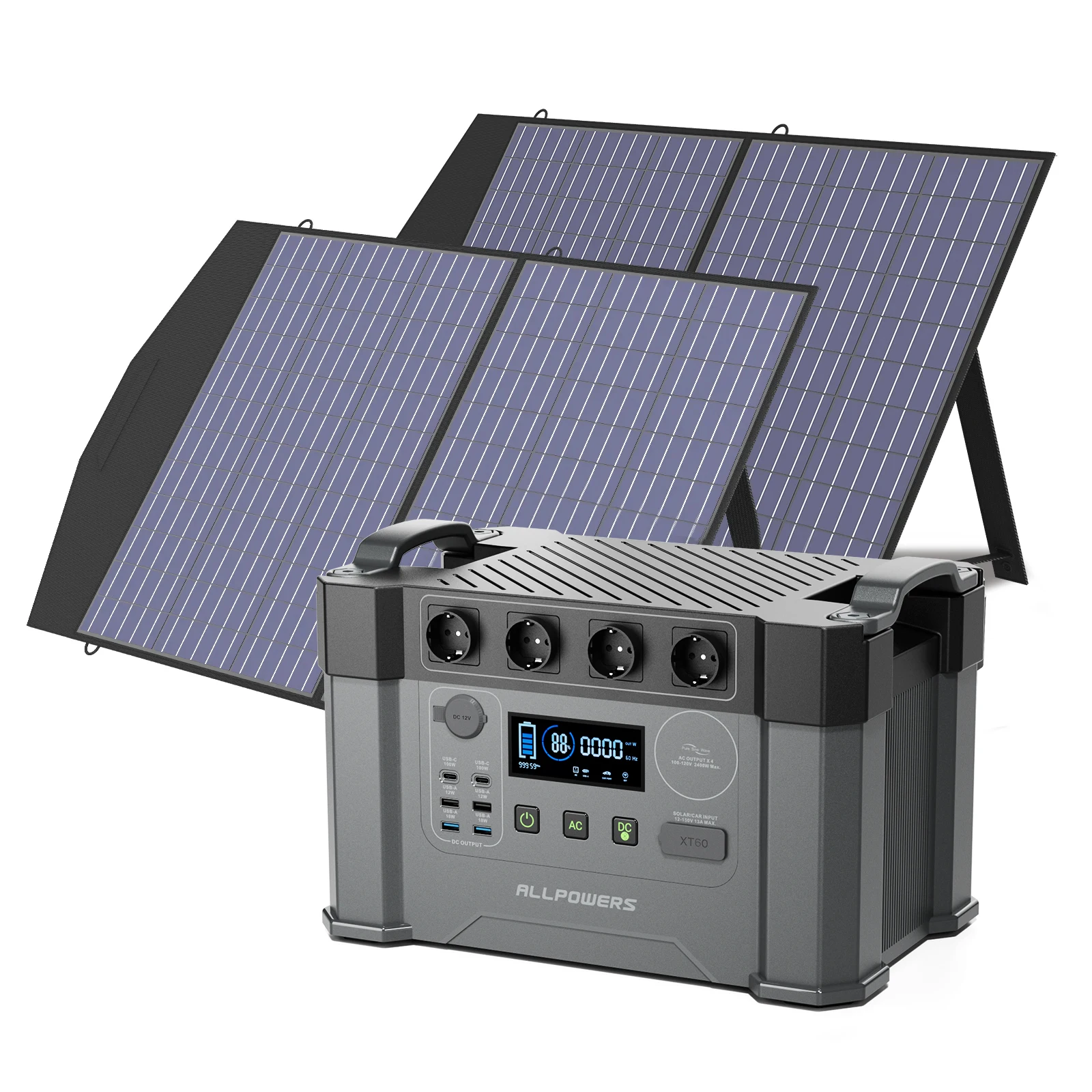 ALLPOWERS Solar Generator 2400W Battery Charger - Image 1