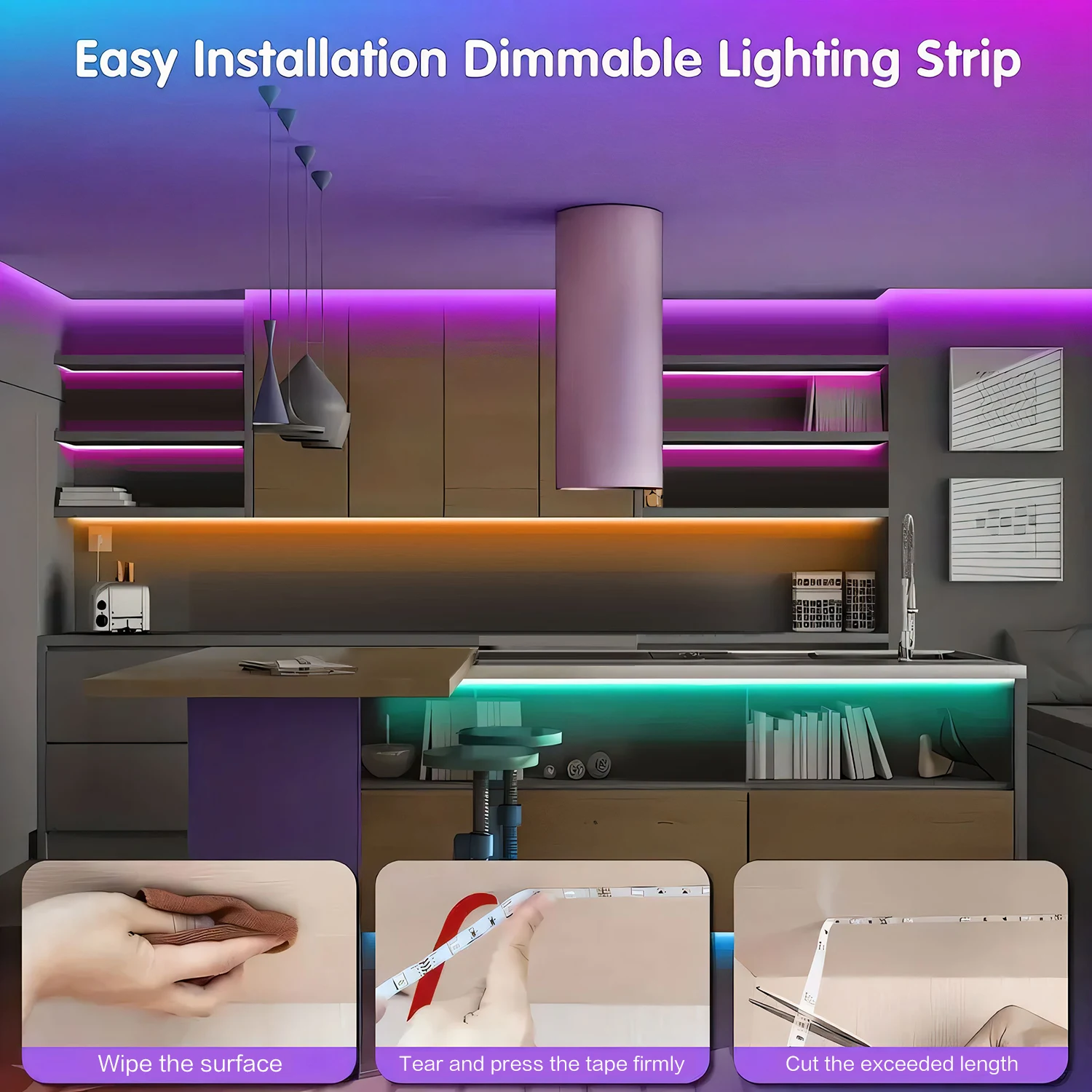 100FT Bluetooth LED Strip Lights - Image 3