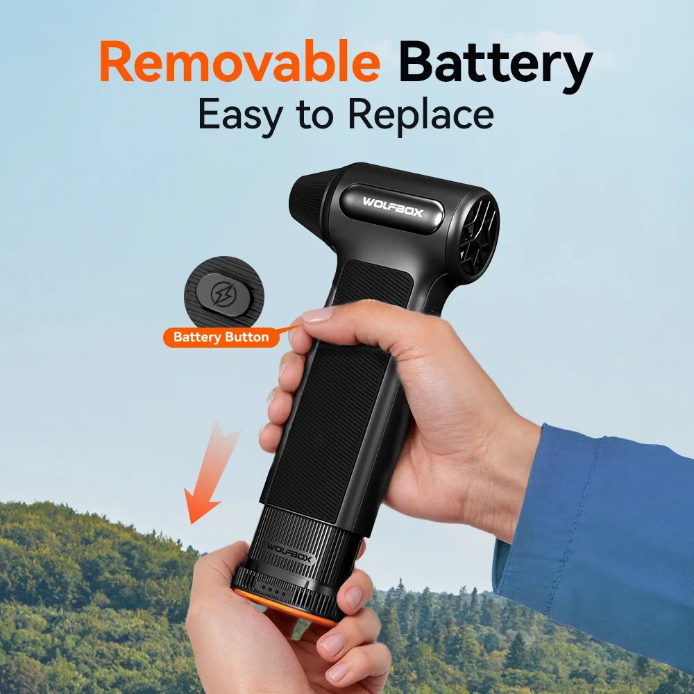 WOLFBOX DF200 Electric Powerful Fan Duster Wireless Air Blower - Image 3