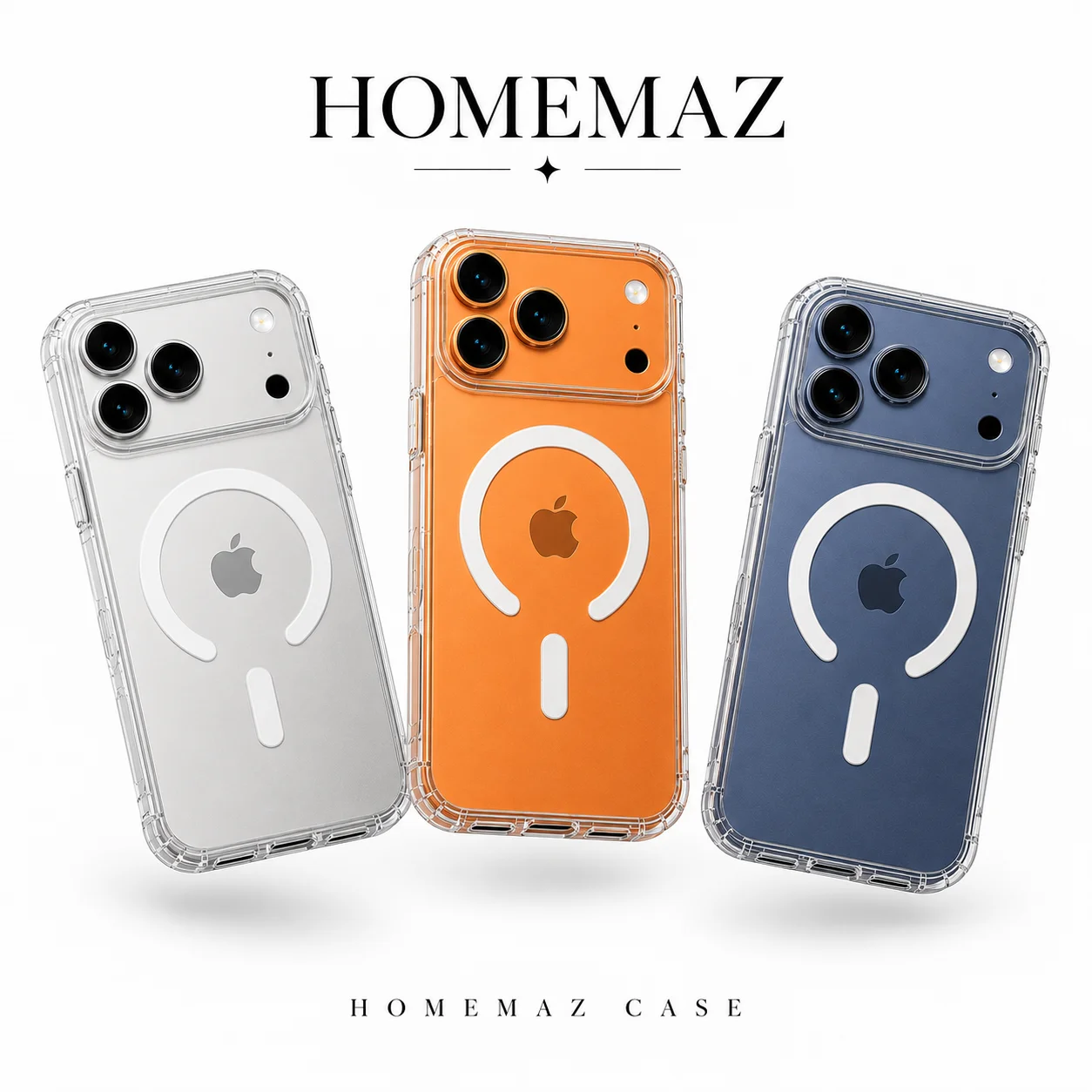 Clear Magnetic Case for iPhone 17 Pro Max Shockproof Transparent Cover - Image 2